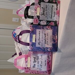 Mystery Gift Floral Inspirational Tote Bags